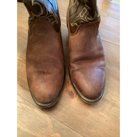 LAREDO WOMENS SZ 9 KADI TAN DISTRESSED BROWN LEATHER WESTERN COWGIRL BOOTS 5742 - Picture 5 of 9